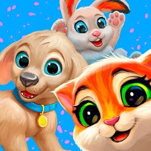 Garden Pets - бесплатная игра 3 в ряд